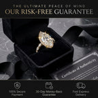 The "Chronos" 14K Gold Marquise Ring with Floral Petal Basket Last Day Sale-90% OFF🔥
