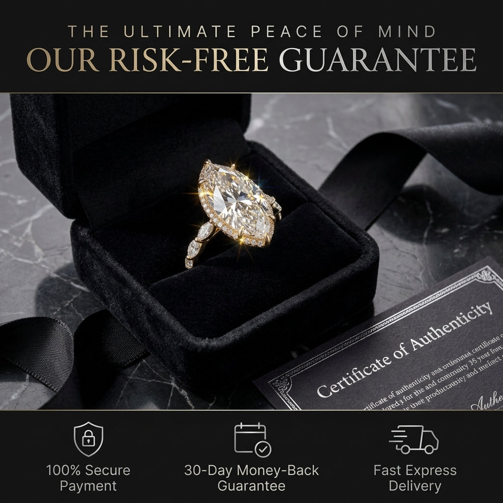 The "Chronos" 14K Gold Marquise Ring with Floral Petal Basket Last Day Sale-90% OFF🔥
