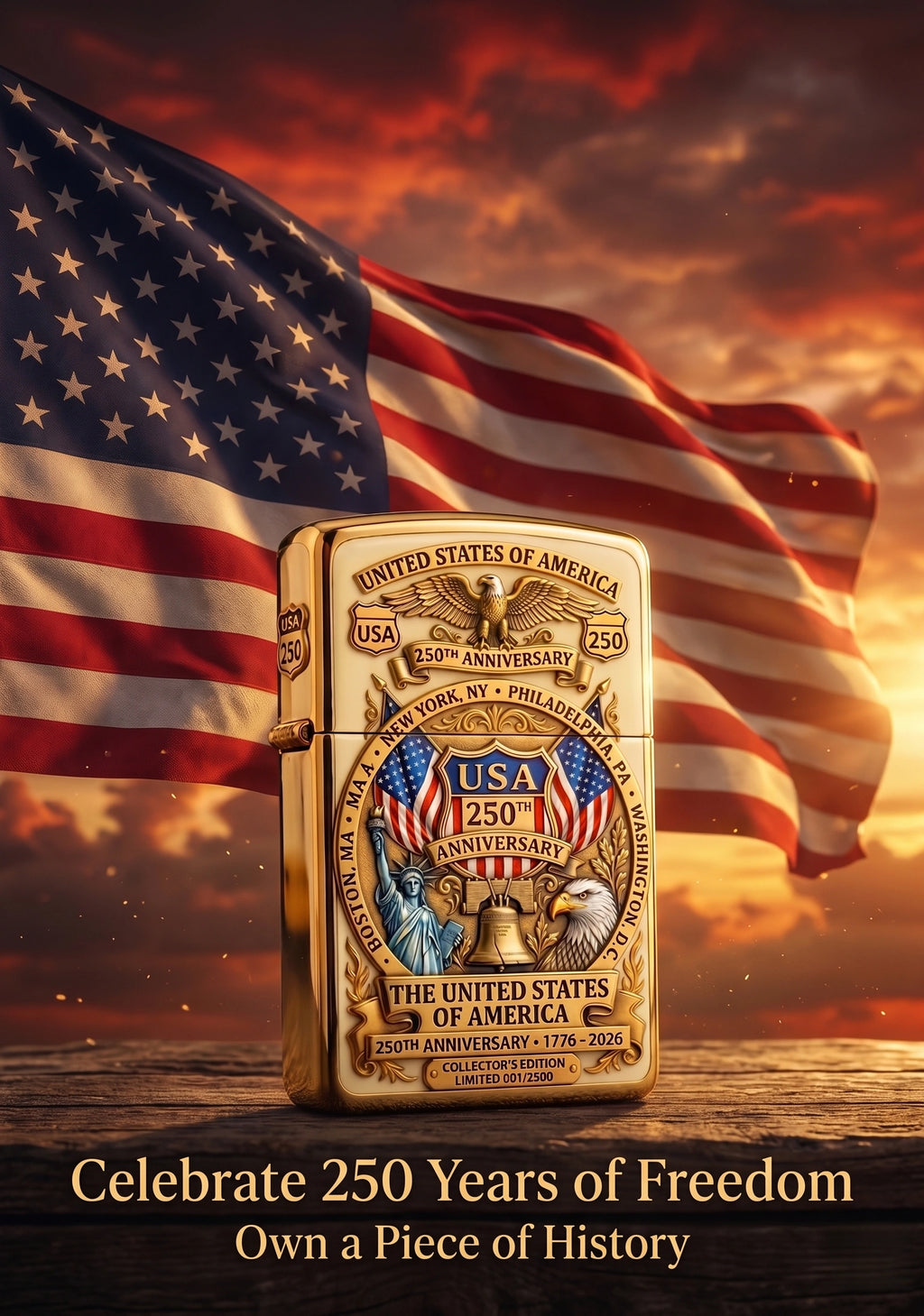 🔥 Father's Day Sale -🎁USA 250th Anniversary Lighter（BUY 3 FREE SHIPPING)