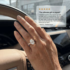 🔥90% OFF Last Day Sale |Crown Oval Diamond Ring | Everyday Luxury & 1.4ct Pavé Setting