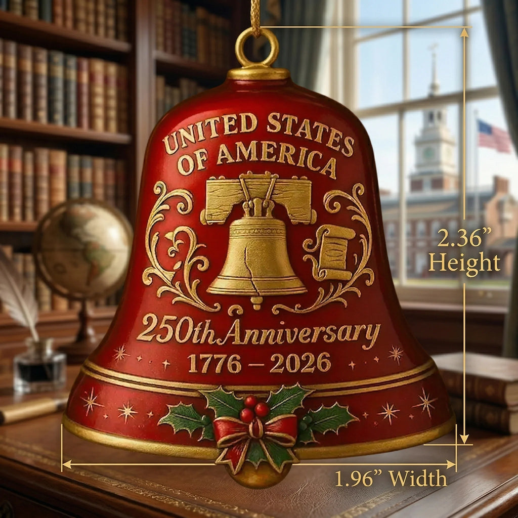 🔥Limited Edition: United States 250th Anniversary Commemorative Bell Ornament (1776-2026)