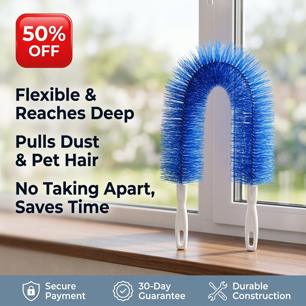 🔥50% OFF Last Day Sale Ultra-Flexible Bendable Dusting Wand – Deep Clean Fans & Vents Without Taking Anything Apart