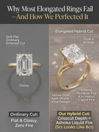 The "Aurelia" Elongated Cushion Hybrid-Cut Vine Ring Last Day Sale-90% OFF🔥