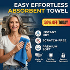 🔥50% OFF Last Day Sale The Effortless Drying Towel| Ultra-Absorbent Microfiber for Car & Home