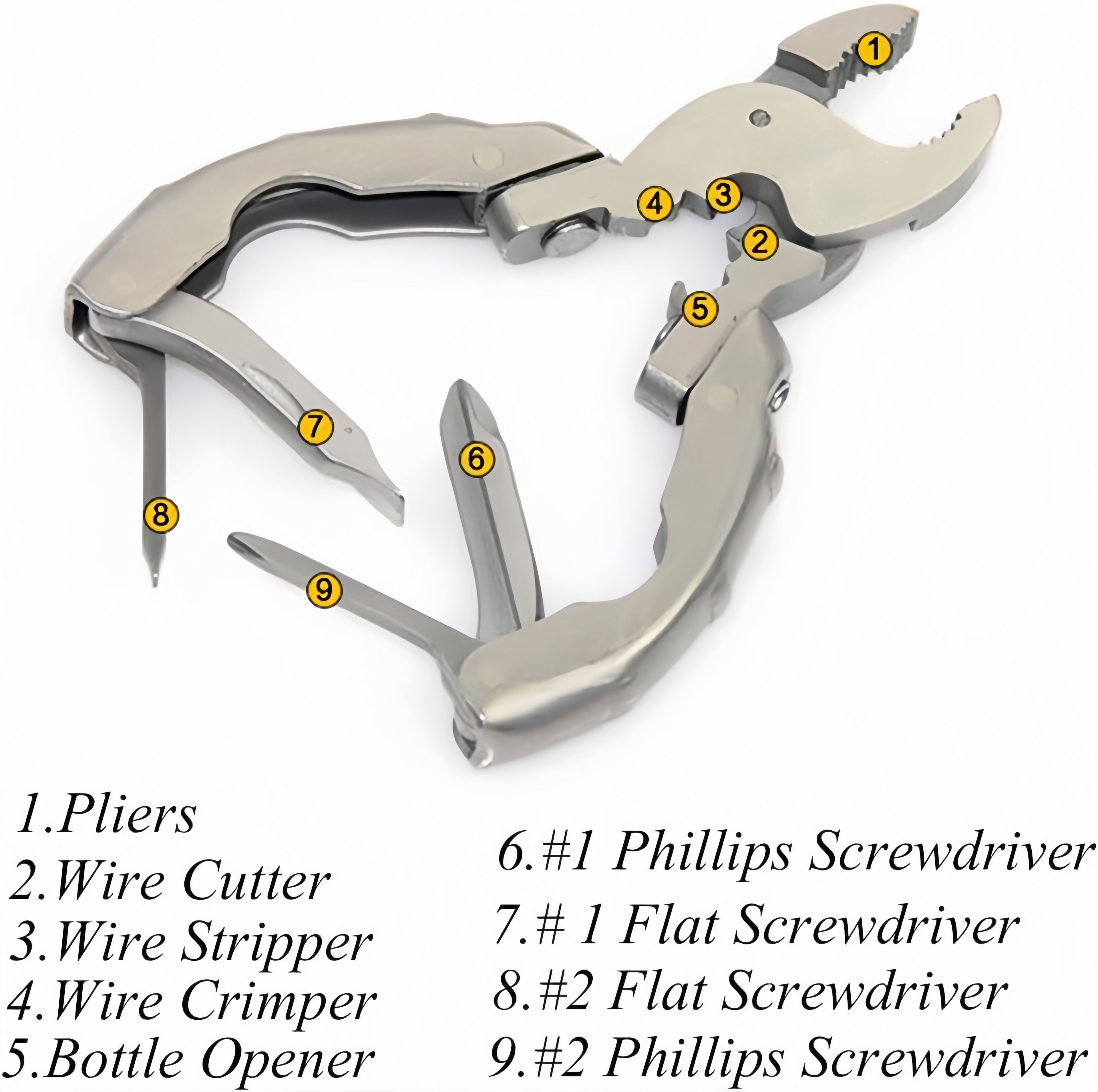 🔥50% OFF Last Day Sale 9-in-1 Keychain Multitool Pliers