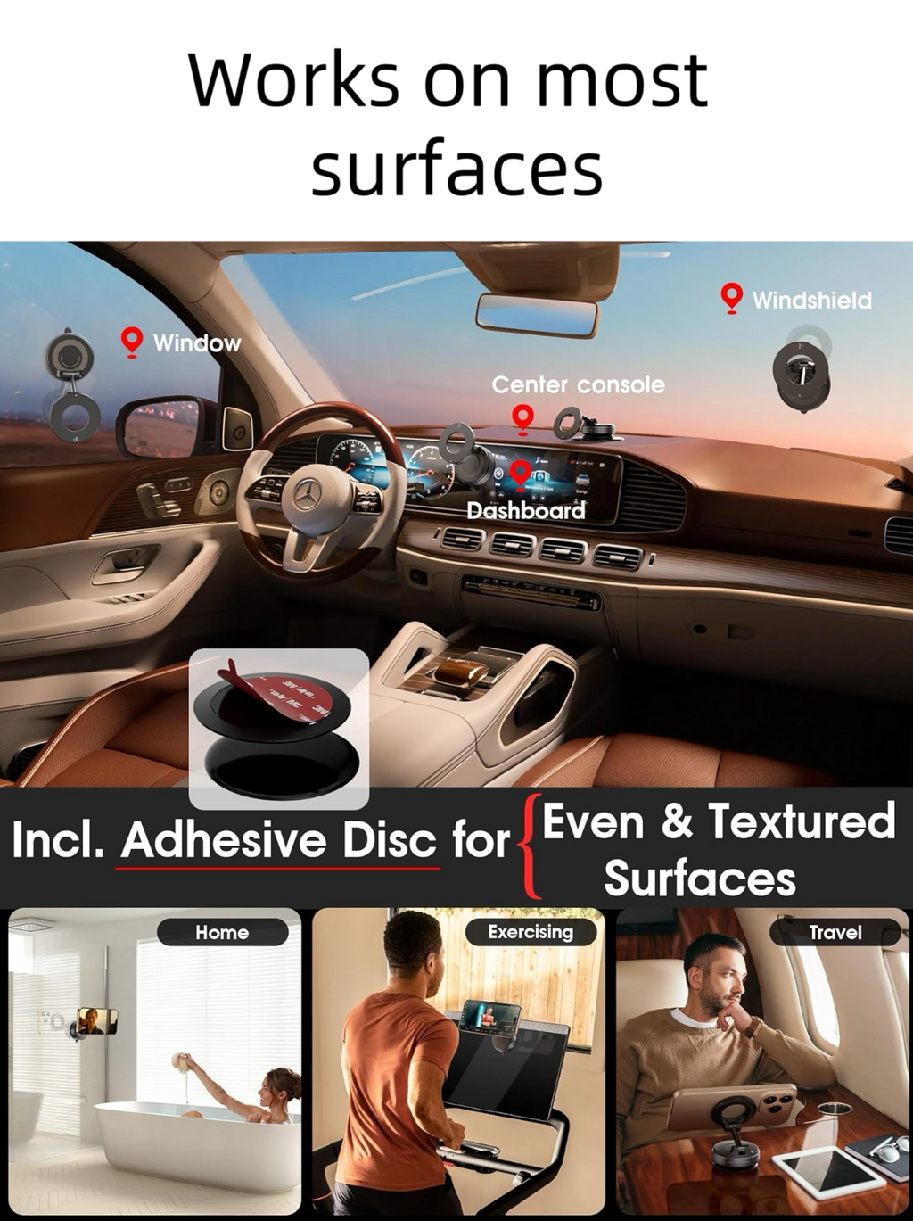 🔥50% OFF Last Day Sale 360° Magnetic Suction Phone Mount - The Ultimate Hands-Free Holder