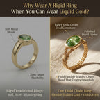 The "Aurelia" Fancy Vivid Green Gemstone Flexible Braided Ring Last Day Sale-90% OFF🔥