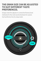 🔥50% OFF Last Day Sale – Stainless Steel Electric Salt & Pepper Grinder Set (2 Grinders + Base)