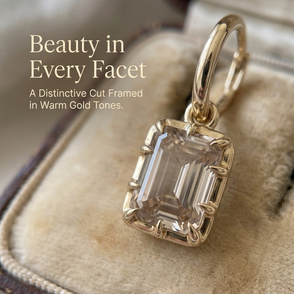 Champagne Gemstone Drop Earrings – Vintage-Inspired Gold-Tone Elegance Last Day Sale-90% OFF🔥