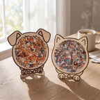 🔥50% OFF Last Day Sale | A Thousand Cats & Dogs Wooden Puzzle | The 15-Minute Mindful Escape | Artisan Crafted