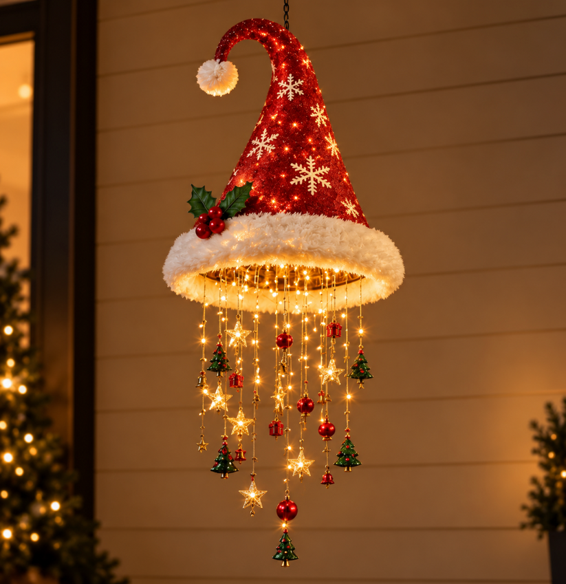 ✨Last Day 50% OFF✨Christmas Glow Hat Hanging Light – Create A Magical Holiday Atmosphere At Home