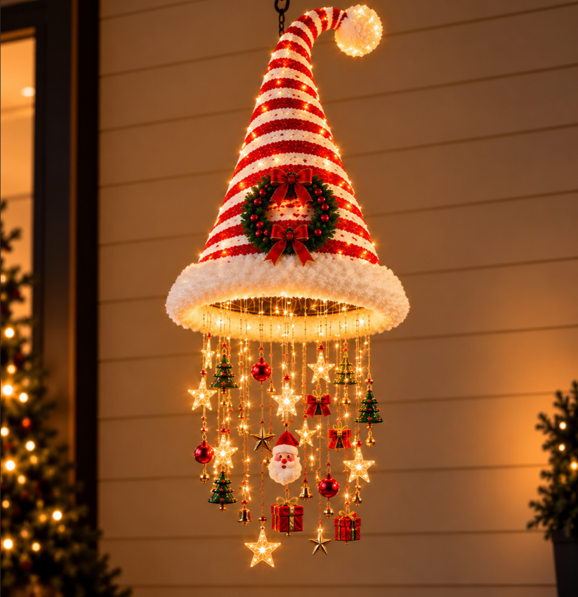 ✨Last Day 50% OFF✨Christmas Glow Hat Hanging Light – Create A Magical Holiday Atmosphere At Home