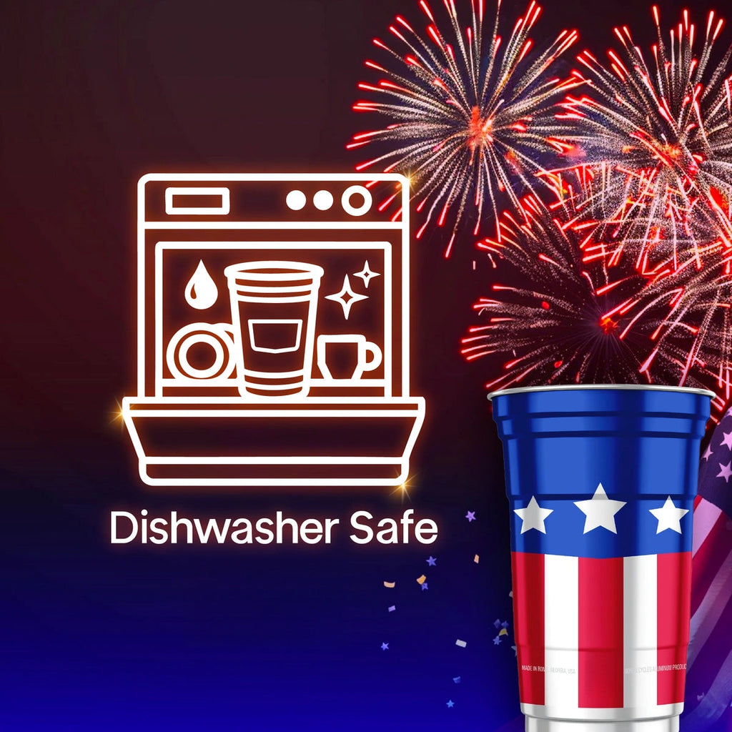 🔥50% OFF Last Day Sale Ice-Cold Reusable Aluminum Party Cups – Stackable, Dishwasher-Safe & Party-Ready