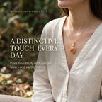Nature-Inspired Orange Stone Pendant Necklace – Intricate Wire-Wrapped Design Last Day Sale-90% OFF🔥
