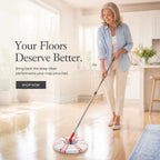 Premium Microfiber Spin Mop Replacement Head – Deep Clean Every Corner