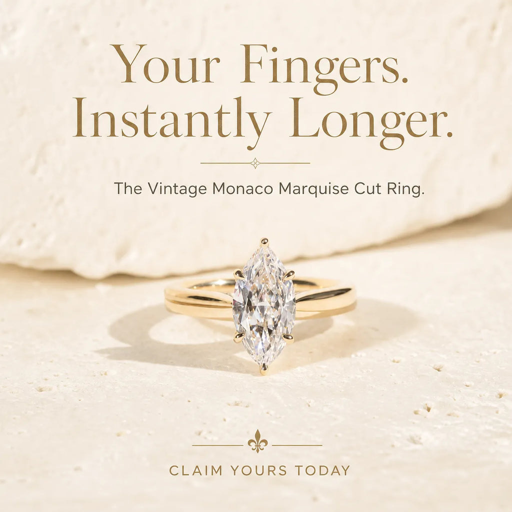 🔥90% OFF Last Day Sale Vintage Marquise Diamond Ring – Elegant Sparkle That Makes Every Hand Look Beautiful