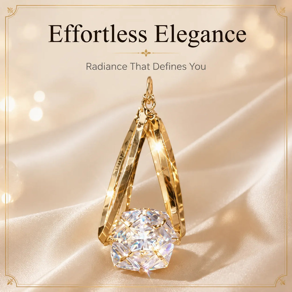Luxury Gift-Ready Brilliant-Cut Stone Hoop Earrings | Premium Hypoallergenic Lightweight Design for Women-Last Day Sale-90% OFF🔥