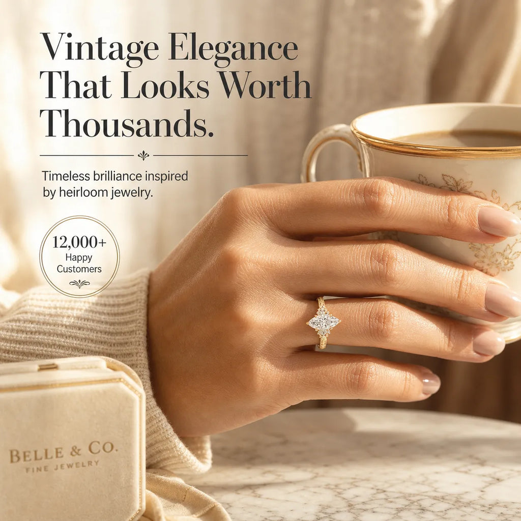 🔥90% OFF Last Day Sale Vintage Marquise Statement Ring – Timeless Elegance for Every Occasion