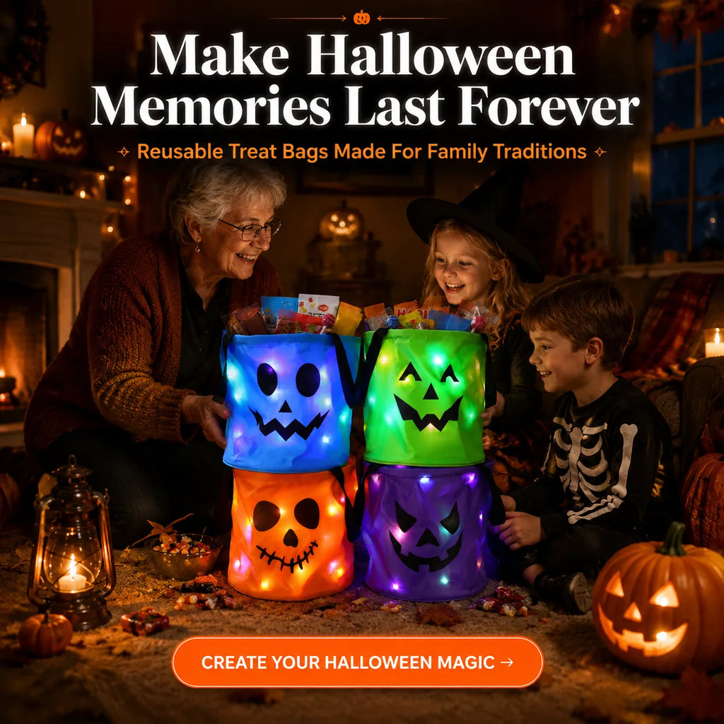 Reusable Halloween Treat Bags That Make Every Trick-or-Treat Moment More Magical-Last Day Sale-50% OFF🔥