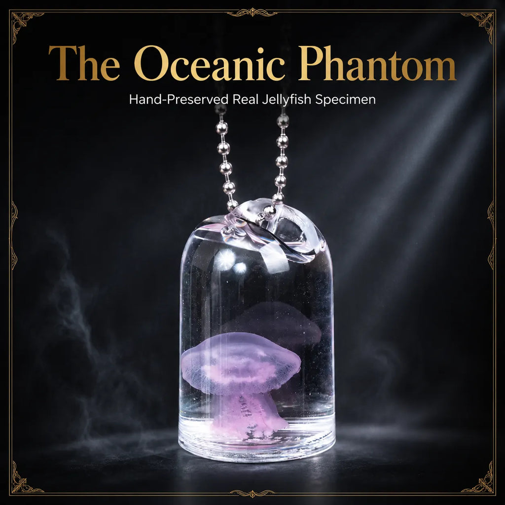 The Oceanic Phantom | Hand-Preserved Real Jellyfish Wet Specimen in Glass Vial