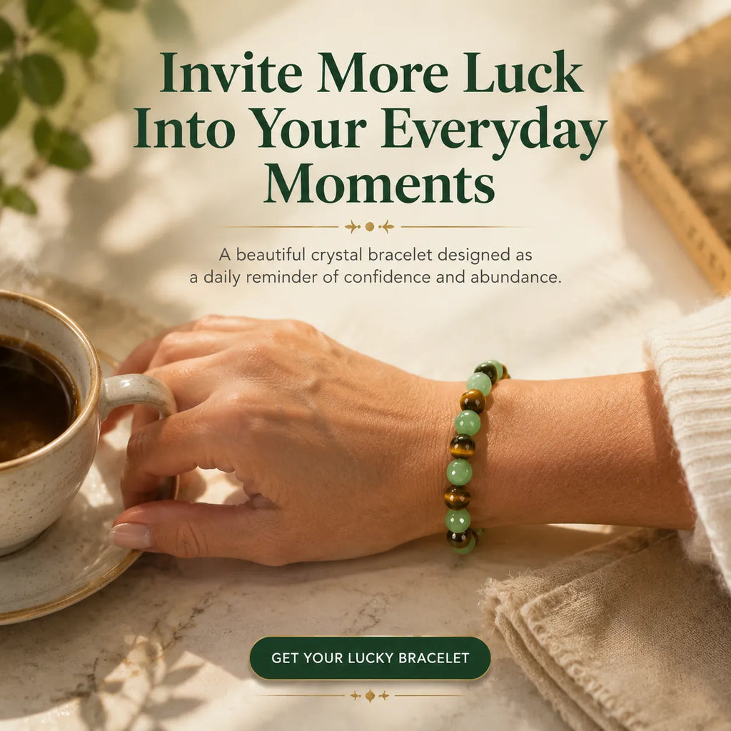 Lucky Aura Crystal Bracelet — A Beautiful Daily Reminder Of Confidence, Abundance & Positive Energy