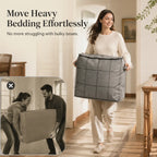 Large Quilt Storage Bag With Strong Handles — Spacious Blanket Organizer For A Cleaner Home Last Day Sale-50% OFF🔥