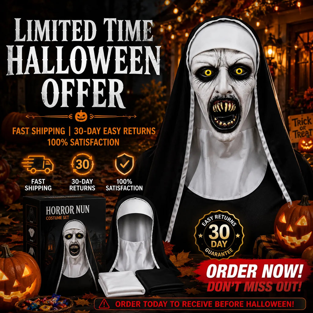 The Nun Ultimate Halloween Scare Mask – Create Unforgettable Screams Without Makeup-Last Day Sale-50% OFF🔥