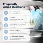 360° Car Vent Cooling Fan with LED Display