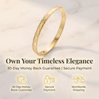 Classic Luxury Textured Bracelet—Elegant everyday jewelry designed for the transformed you.