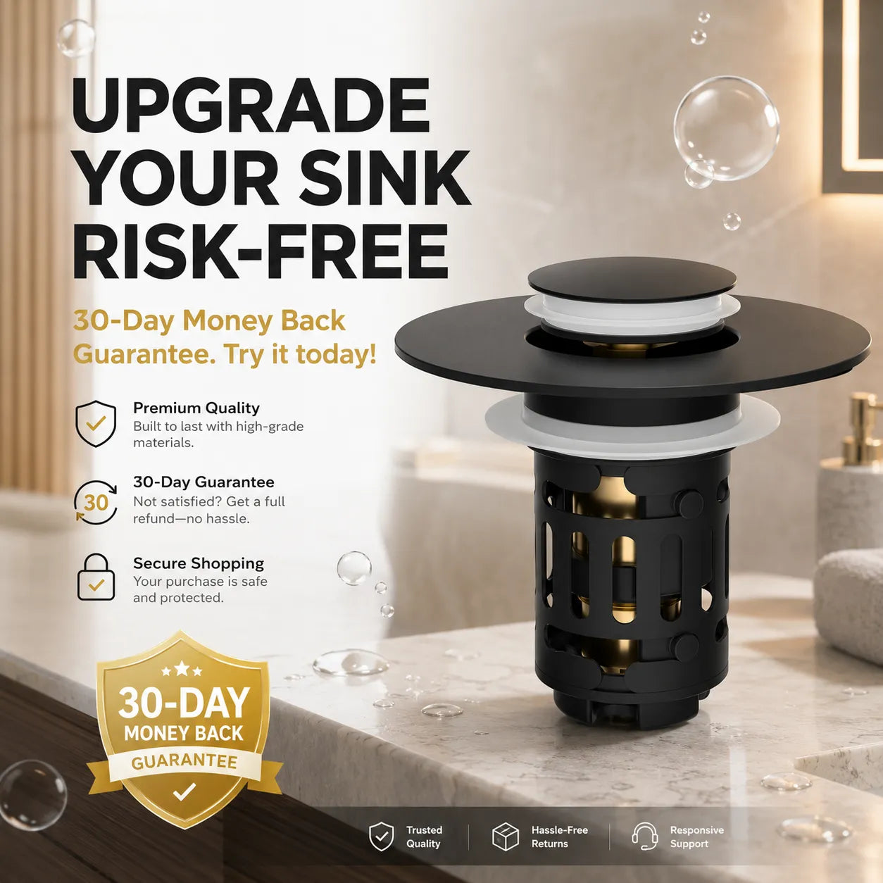 Never Deal With A Clogged Sink Again — The Easy 3-in-1 Drain Upgrade That Keeps Your Bathroom Clean & Flowing