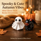 Spooky Ghost Duck Resin Figurine – Cute Halloween Desk Decor, Creepy Cute Mini Statue for Home, Office & Shelf-Last Day Sale-50% OFF🔥