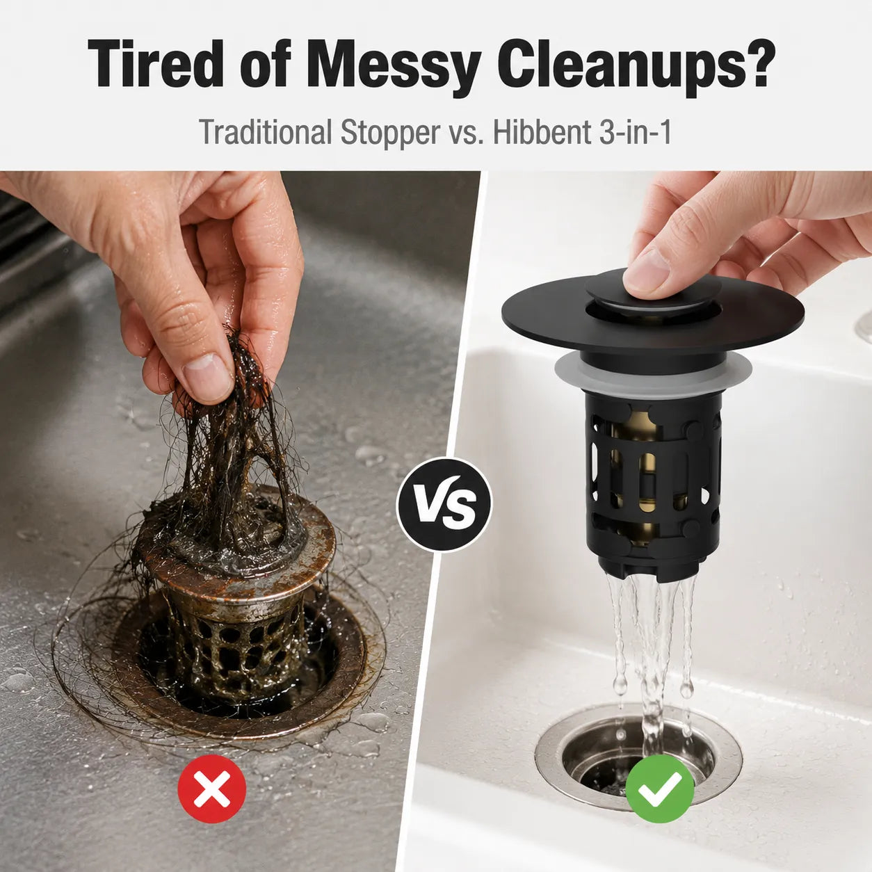 Never Deal With A Clogged Sink Again — The Easy 3-in-1 Drain Upgrade That Keeps Your Bathroom Clean & Flowing