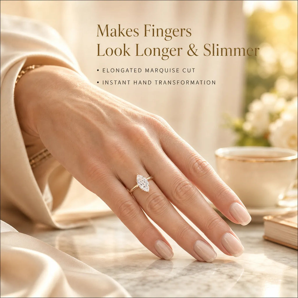 🔥90% OFF Last Day Sale Vintage Marquise Diamond Ring – Elegant Sparkle That Makes Every Hand Look Beautiful