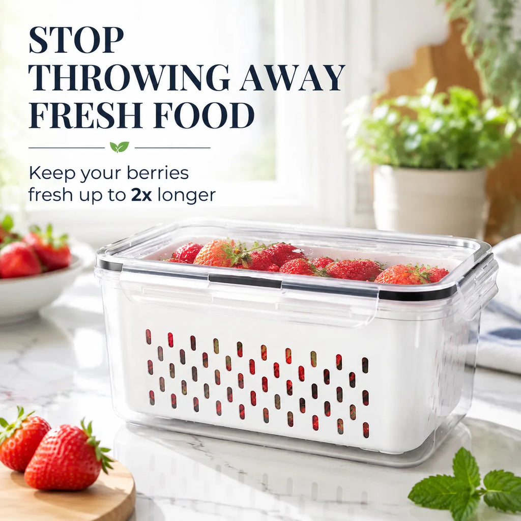 Large Fruit Containers — The Simple Secret To A Cleaner, Fresher Fridge