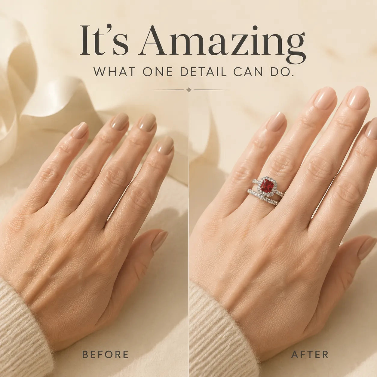 Halo Wedding Ring Sets for Women, Elegant 2-Piece Fashion Engagement Ring & Eternity Band, Bridal Statement Jewelry, Fashion Engagement Rings
