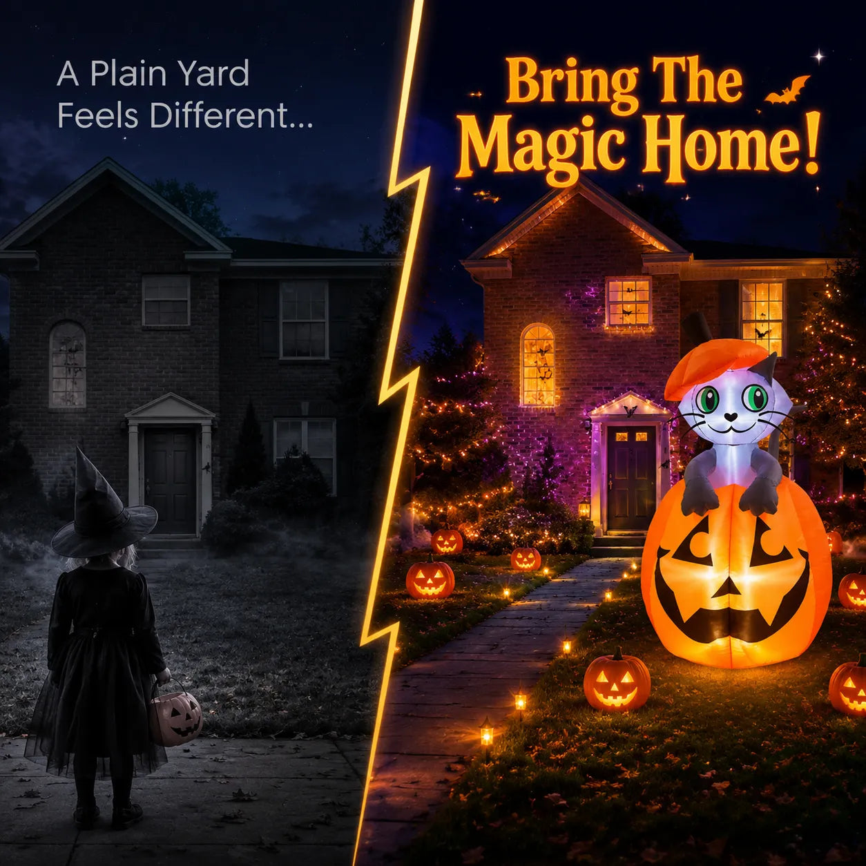 Giant Halloween Inflatable Yard Decoration – Create A Spooky Outdoor Display Everyone Loves