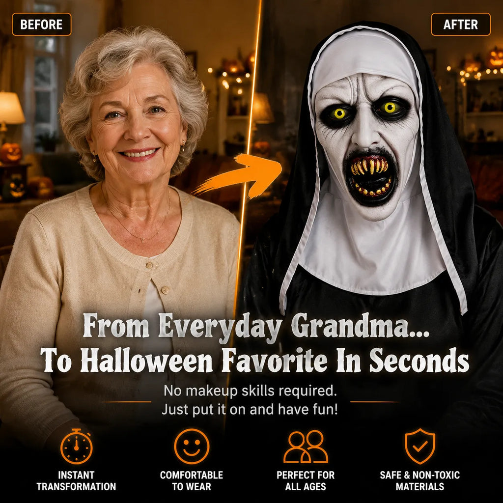The Nun Ultimate Halloween Scare Mask – Create Unforgettable Screams Without Makeup-Last Day Sale-50% OFF🔥