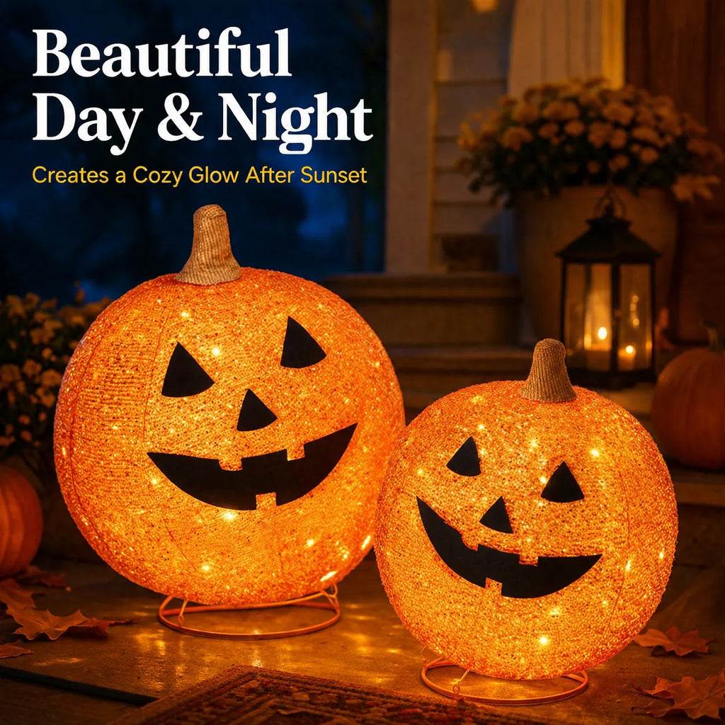 Elegant Fall Pumpkin Lights Decoration – Easy Pop-Up LED Porch Decor for a Cozy Holiday Home-Last Day Sale-50% OFF🔥