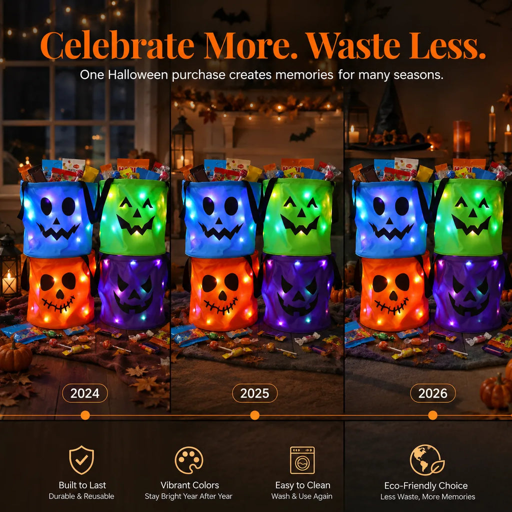 Reusable Halloween Treat Bags That Make Every Trick-or-Treat Moment More Magical-Last Day Sale-50% OFF🔥