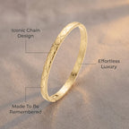 Classic Luxury Textured Bracelet—Elegant everyday jewelry designed for the transformed you.