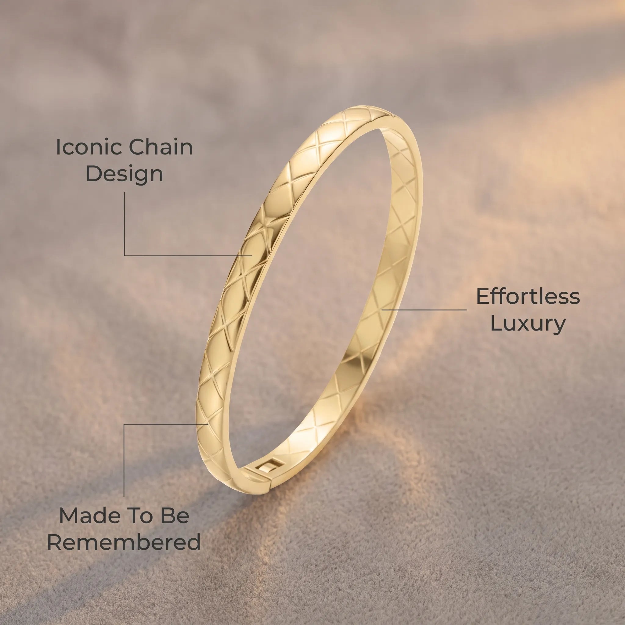Classic Luxury Textured Bracelet—Elegant everyday jewelry designed for the transformed you.