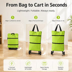 Foldable Grocery Bag With Wheels -Your Everyday Shopping Helper That Carries The Heavy Loads For You-Last Day Sale-50% OFF🔥