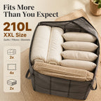 Large Quilt Storage Bag With Strong Handles — Spacious Blanket Organizer For A Cleaner Home Last Day Sale-50% OFF🔥