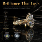 The Empress Marquise Silhouette Ring — Finger-Lengthening 4mm Comfort Band