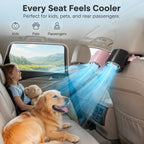 360° Car Vent Cooling Fan with LED Display