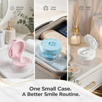 Dental Retainer Storage Box With Mirror And Brush Integrated Organizer Case For Braces Cleaning Storage