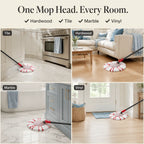 Premium Microfiber Spin Mop Replacement Head – Deep Clean Every Corner