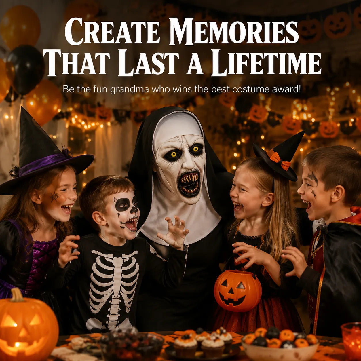 The Nun Ultimate Halloween Scare Mask – Create Unforgettable Screams Without Makeup-Last Day Sale-50% OFF🔥