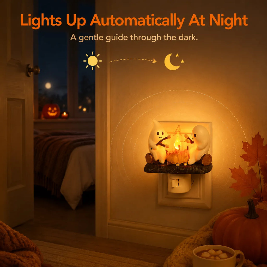Ghost Campfire Halloween Night Light – Create A Cozy Magical Autumn Glow For Your Home-Last Day Sale-50% OFF🔥