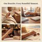 Classic Luxury Textured Bracelet—Elegant everyday jewelry designed for the transformed you.